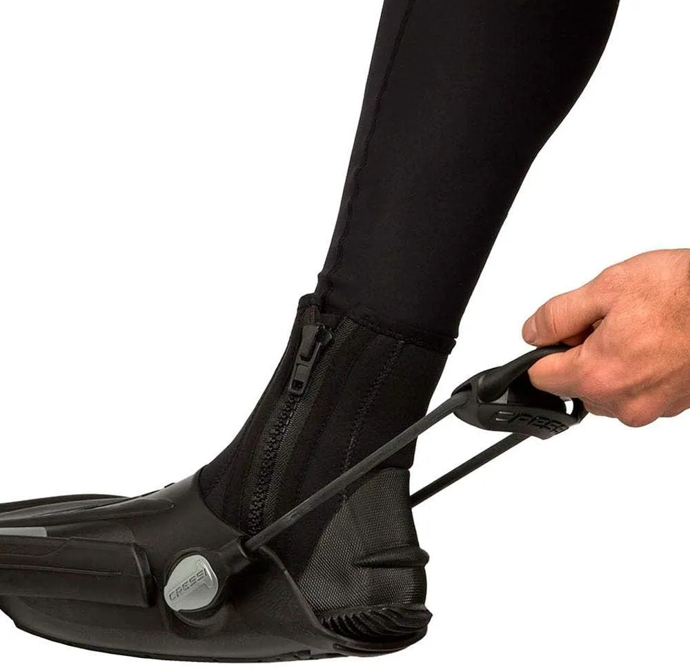 Cressi Adult Open Heel Fins with Elastic Bungee Strap for Scuba Diving - Strength, Power, Comfort, Aesthetics, Lightness - Thor EBS: Made in Italy