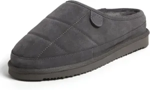 Dearfoams Men's Grafton Shearling Indoor/Outdoor Clog Slipper