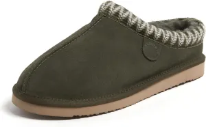 Dearfoams Men's Grafton Shearling Indoor/Outdoor Clog Slipper