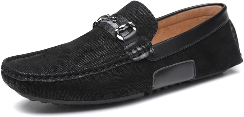 DECARSDZ Casual Leather Penny Men's Loafers for Men Slip on Driving Moccasins Shoes