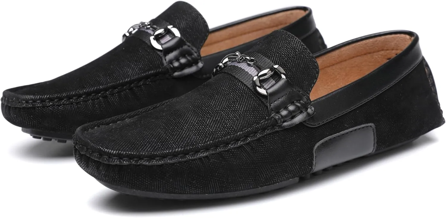 DECARSDZ Casual Leather Penny Men's Loafers for Men Slip on Driving Moccasins Shoes