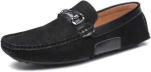 DECARSDZ Casual Leather Penny Men's Loafers for Men Slip on Driving Moccasins Shoes