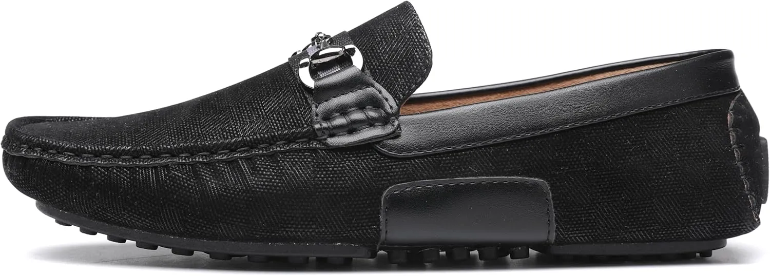 DECARSDZ Casual Leather Penny Men's Loafers for Men Slip on Driving Moccasins Shoes