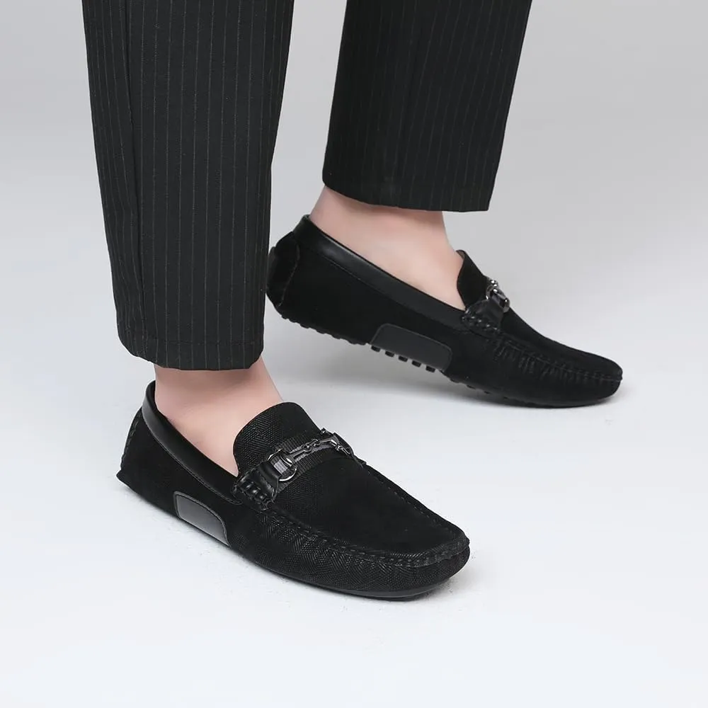 DECARSDZ Casual Leather Penny Men's Loafers for Men Slip on Driving Moccasins Shoes