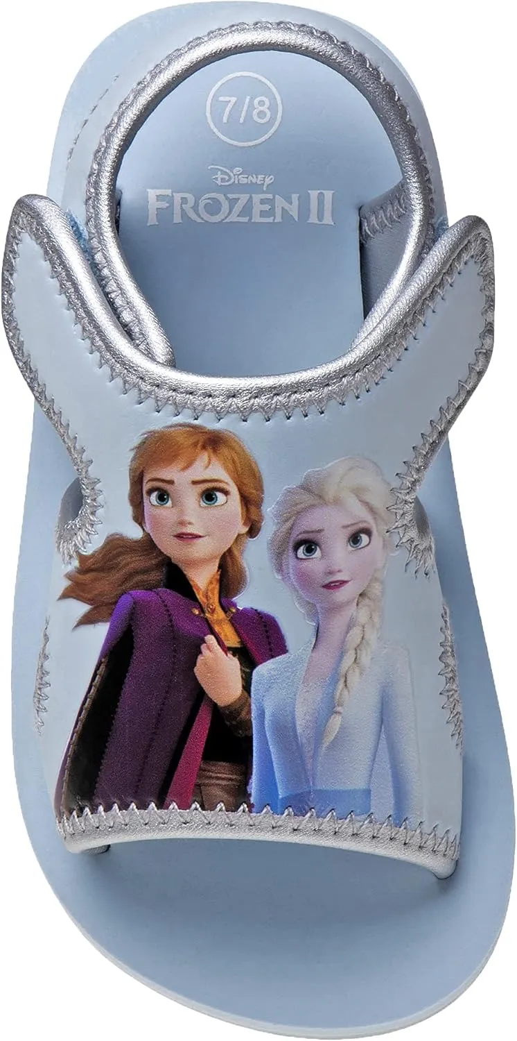 Disney Girls' Frozen Sandals - Adjustable Strap Summer Sports Sandals (Toddler/Little Kid)