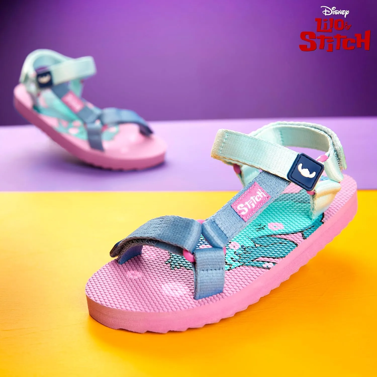 Disney Stitch Girls Sandals, Summer Shoes with Adjustable Straps - Stitch Gifts