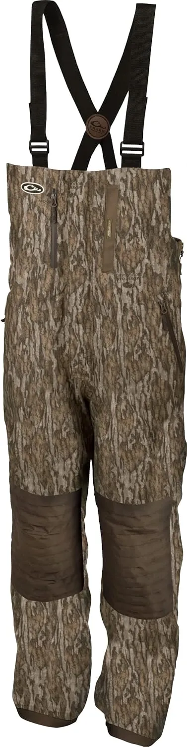 Drake Mens Guardian Elite Hunting Insulated Bib, Mossy Oak Bottomland, XX-Large