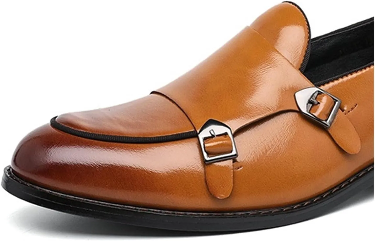 Dress Shoes for Men Elegant Double Monk Strap Loafers for Men Stylish Party Wedding Shoes