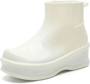 Durable Women's Rain Shoes Thick Sole Footwear Rainy Days Perfect Outdoor Activities Stylish and Rain Boots with Dogs