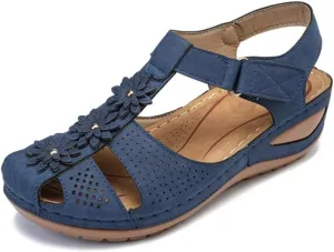 Eduavar Sandals for Women Dressy Summer, Womens Sandals Dressy Hollow Sole Platform Sandals Summer Round Toe Outdoor Shoes