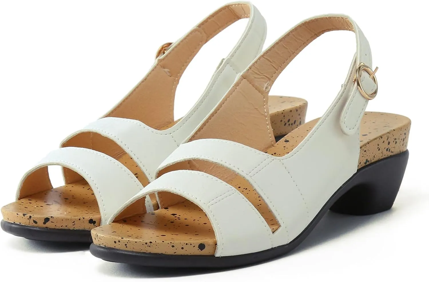 Eduavar Sandals Women Dressy Summer, Womens Sandals Wedge Sandals Ultra-Comfy Breathable Sandals Orthotic Sandals Women