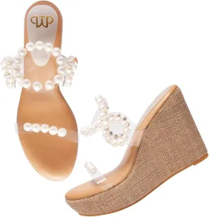 Ethnic Attractive Casual Comfortable Fahsion Stylish Wedges Heels Sandal For Women's & Girl's