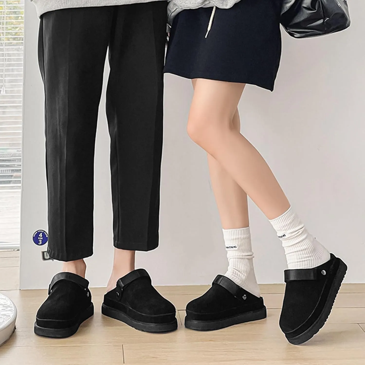 Fashion Women's Clogs Slippers Casual Non Slip Sandals Adjustable Comfort Clogs Sandals Women's Mules and Clogs Warm Outdoor Indoor Use