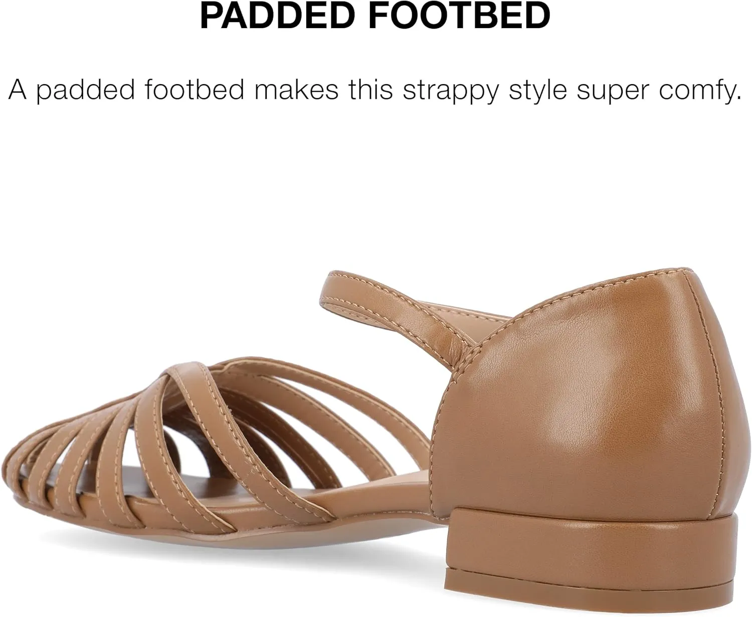 Faux Leather Fisherman Sandals by Journee Collection