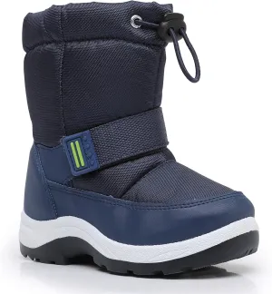Felabo Toddler Snow Boots for Boys Girls Water Resistant Warm Winter Boots with Non Slip Sole Easy On Side Zipper Closure (Toddler/Little Kid)