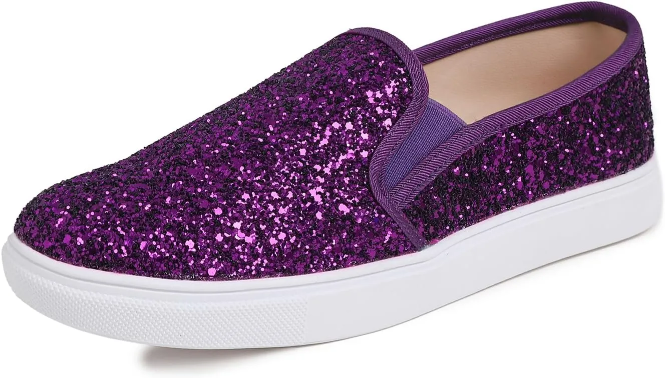 FEVERSOLE Women's Fashion Slip-On Sneaker Casual Flat Loafers