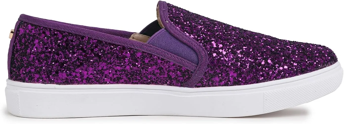 FEVERSOLE Women's Fashion Slip-On Sneaker Casual Flat Loafers