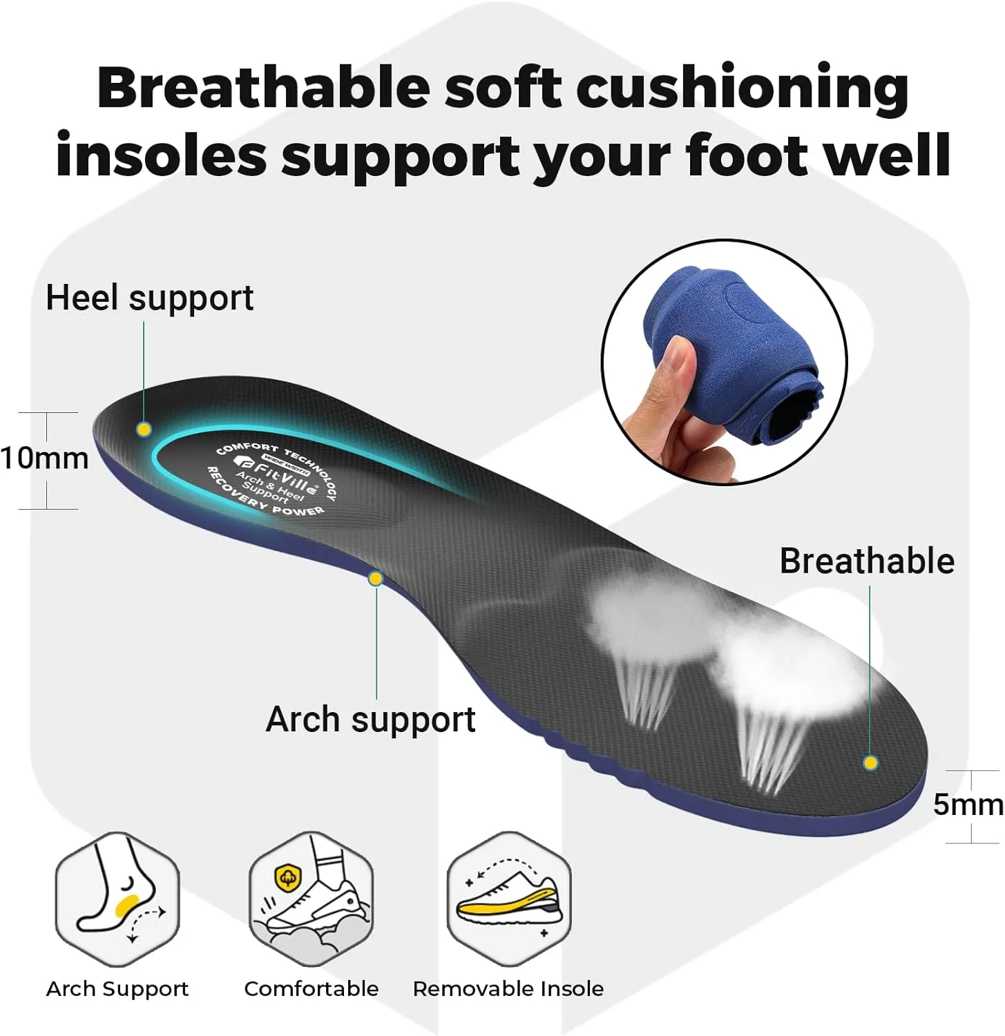 FitVille Diabetic Sandals for Men Extra Wide Width with Arch Support Plantar Fasciitis Sandals for Men with Fully Adjustable Straps Comfortable Mens Extra Wide Sandals Lightweight