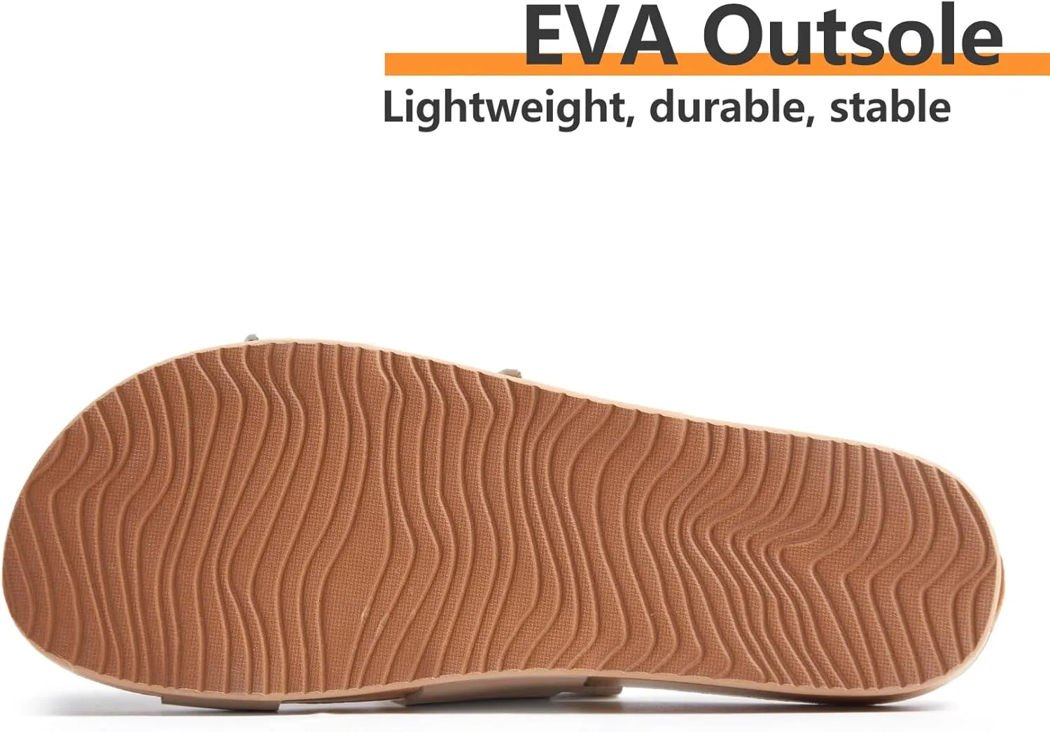 Flatform Platform Sandals Women Arch Support Beach Slides Orthotic Summer Causal Cork Footbed Adjustable Lightweight Thick Sole Comfortable Fashion Slip on Cushion Cute 2 Strap