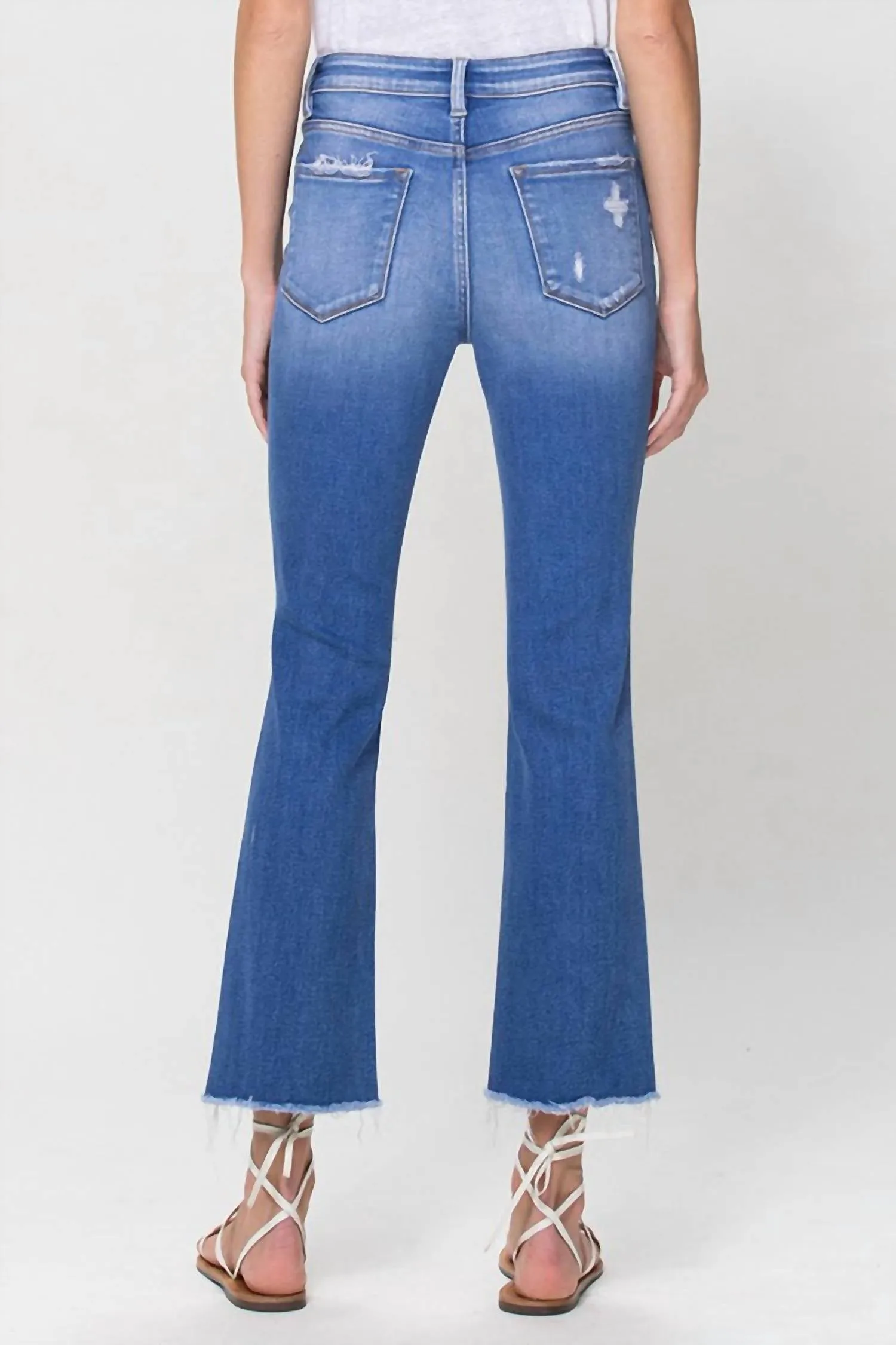 Flying Monkey - Ollie High Rise Distressed Crop Flare