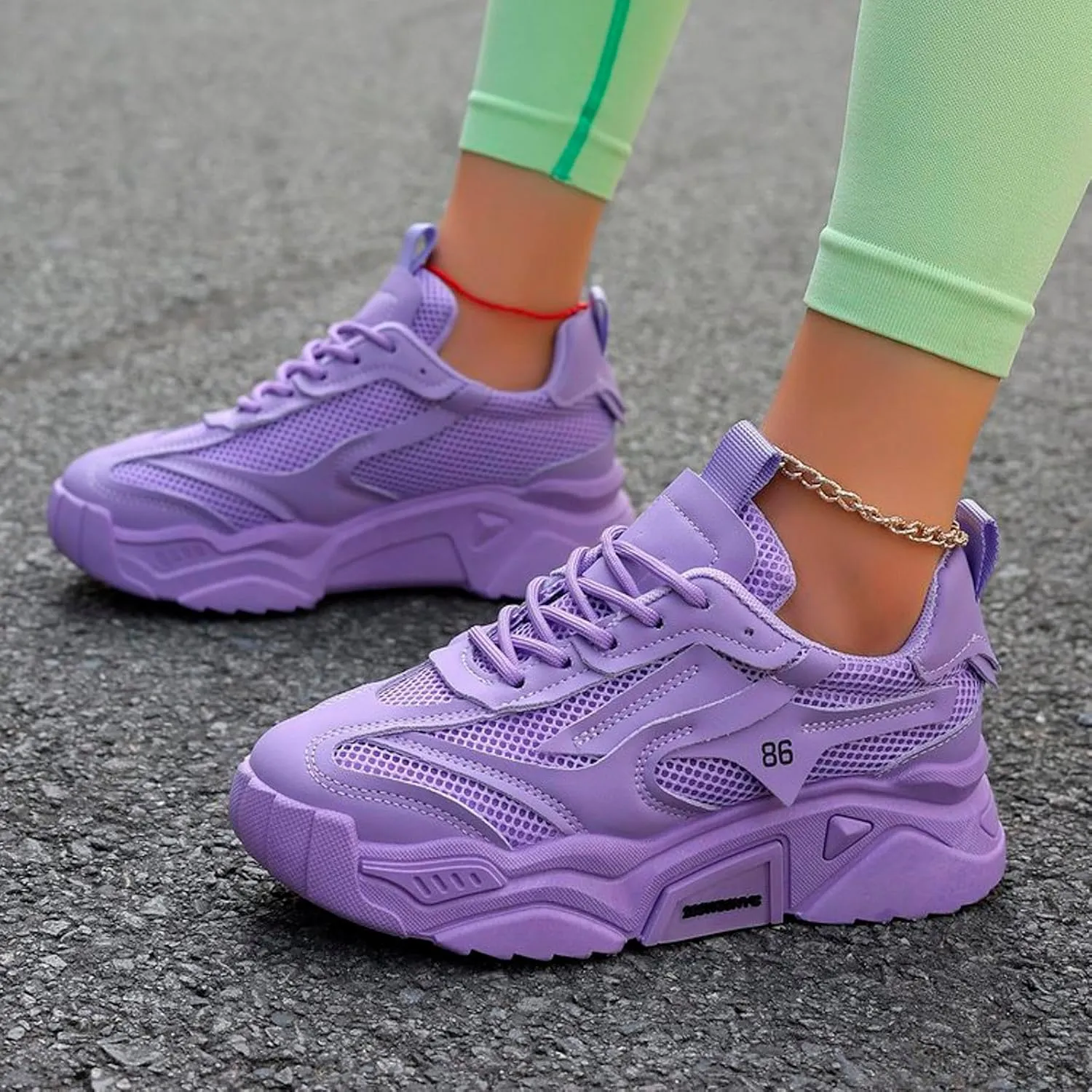 Flying Weaving Sneakers Women Fall and Winter Fashion Round Head Lace Up Casual Shoes Thick Bottom Men Water Shoe