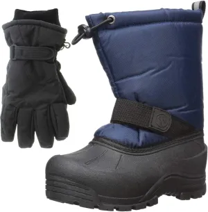 Frosty Kids Winter Snow Boots & Gloves Combo for Girls & Boys