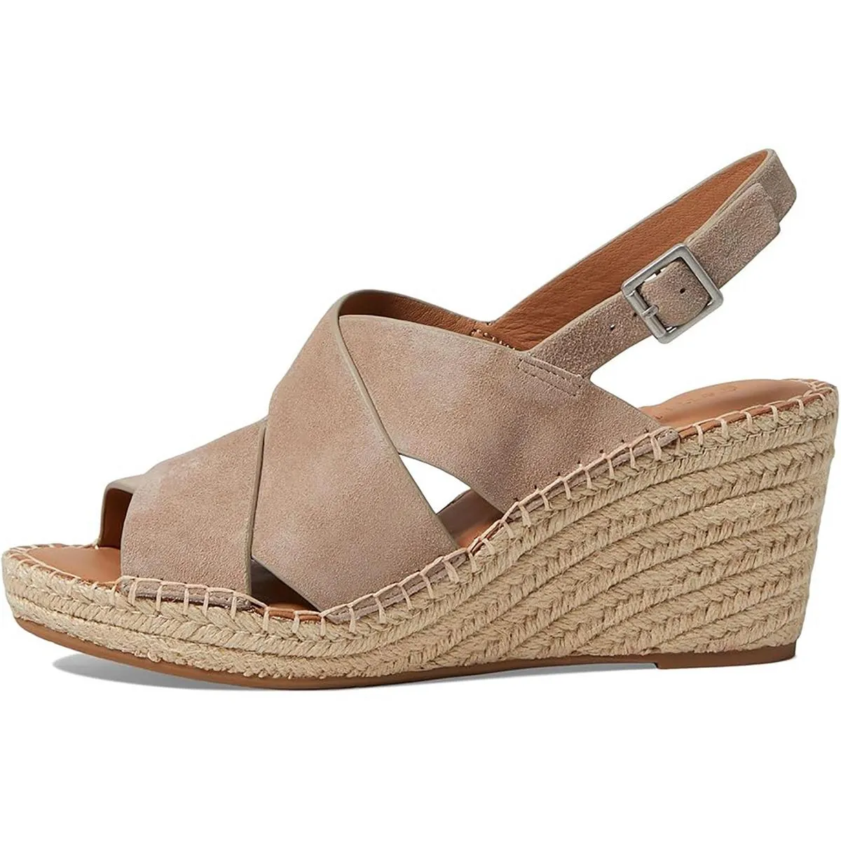 Gentle Souls by Kenneth Cole Womens Strappy Faux Suede Espadrilles