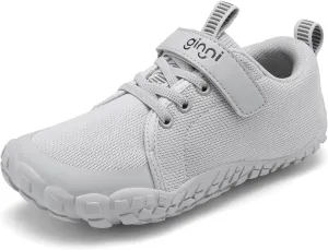 GINNI Boys Girls Barefoot Shoes - Lightweight Walking Running Athletic Sneakers, Breathable Zero Drop, Naturally Splay Wide Toe Box for Toddler, Little and Big Kids