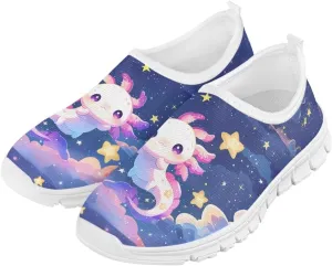 Girls Athletic Shoes Cute Kids Gym Running Slip On Shoes for Girls