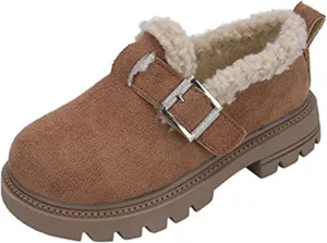 Girls Platform Slippers Boots Shoes Kids Boys Girls Plush Slippers Thick Bottom Cuddle Slides Slippers Snow Boots Shoes
