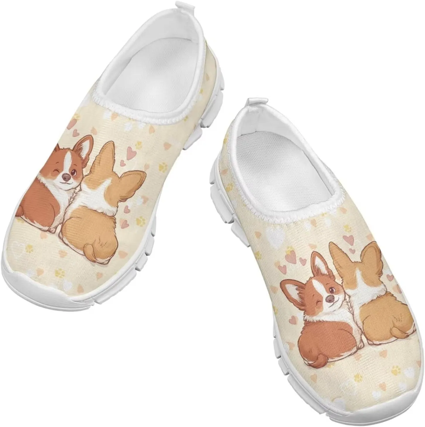 Girls Tennis Shoes Little Kids Slip On Sneakers School Running Shoes