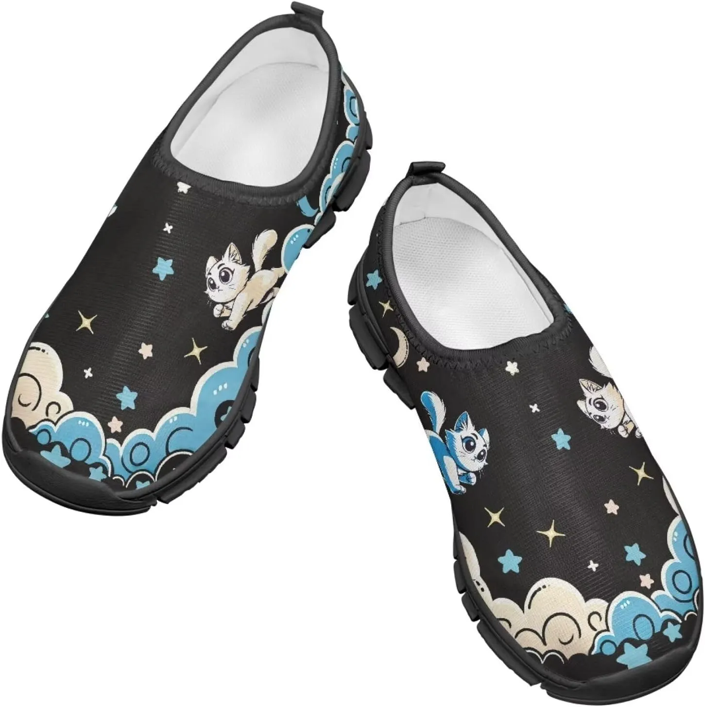 GOSTONG Kid Shoes Boys Girls Soft Slip On Casual Loafers Lightweight Walking Flat Shoes Non Slip Running Sneakers Size 11-15