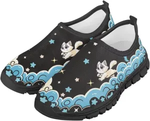 GOSTONG Kid Shoes Boys Girls Soft Slip On Casual Loafers Lightweight Walking Flat Shoes Non Slip Running Sneakers Size 11-15