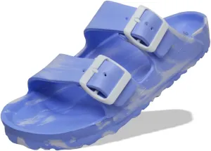 greenbox Women's Adjustable Slip-On EVA Double Buckle Slide Sandals - Lightweight and Comfortable Summer Footwear