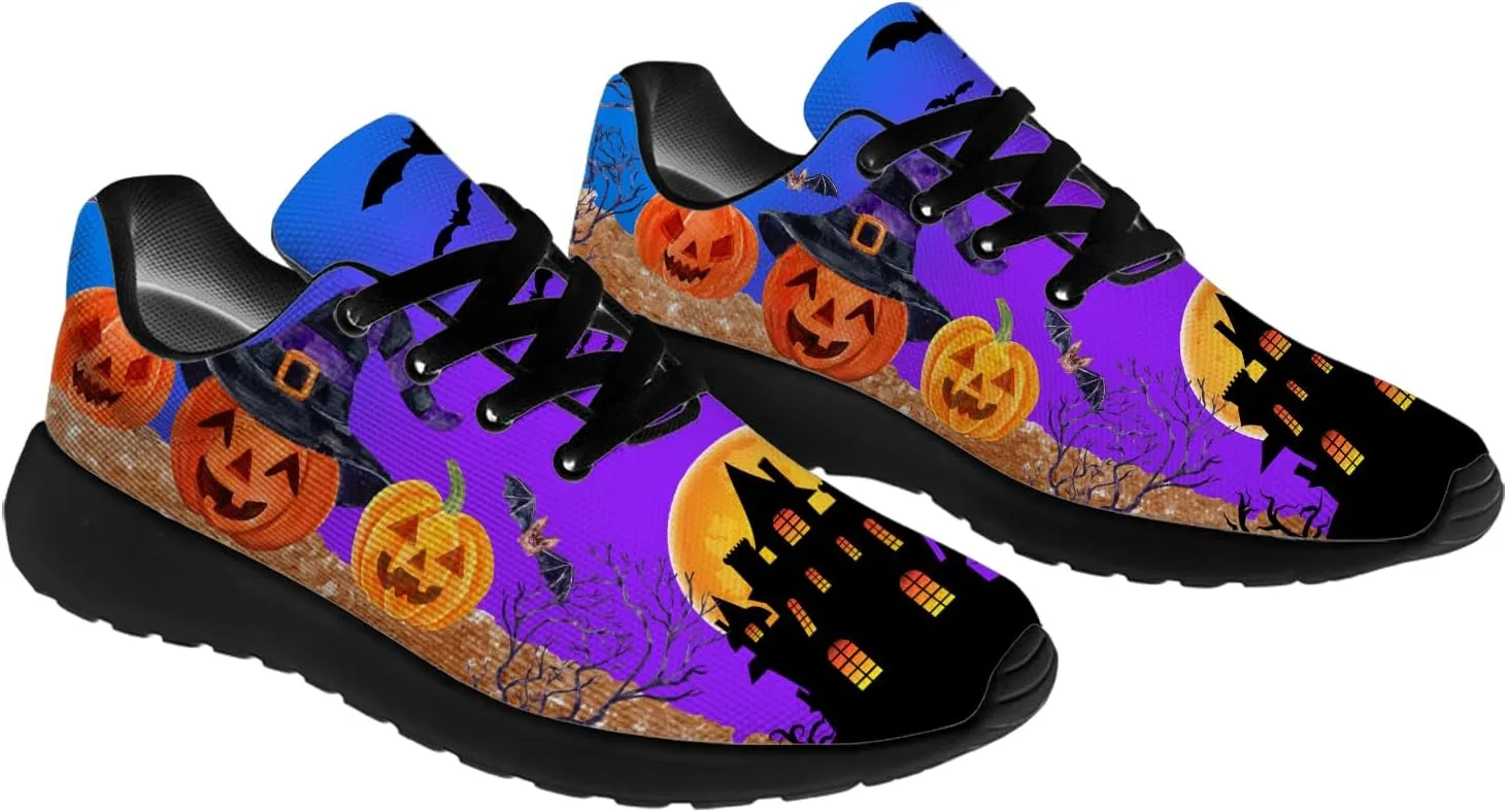 Halloween Shoes for Women Men Running Shoes Walking Sneakers Tennis Shoes Gifts for Women Men