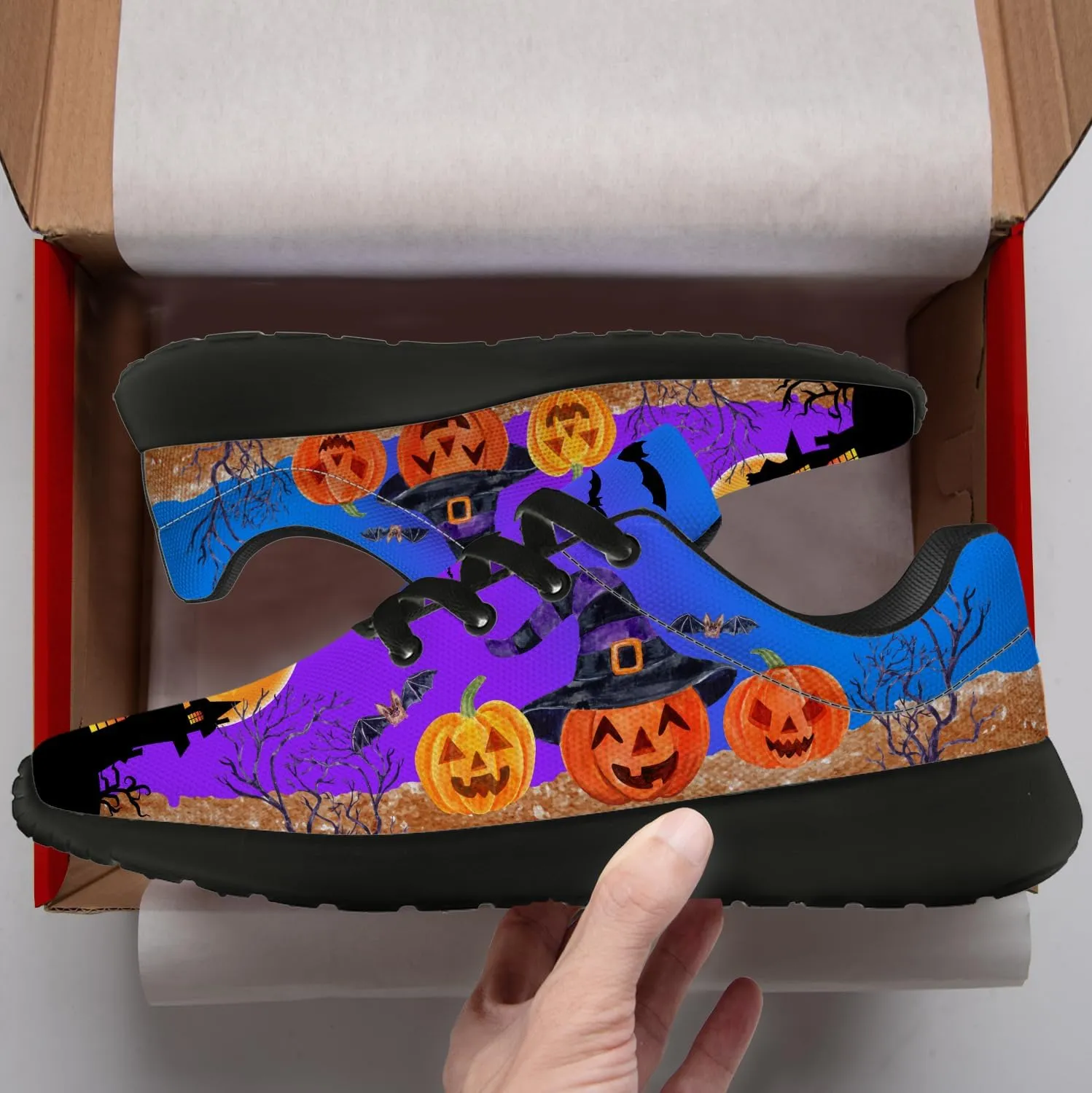 Halloween Shoes for Women Men Running Shoes Walking Sneakers Tennis Shoes Gifts for Women Men