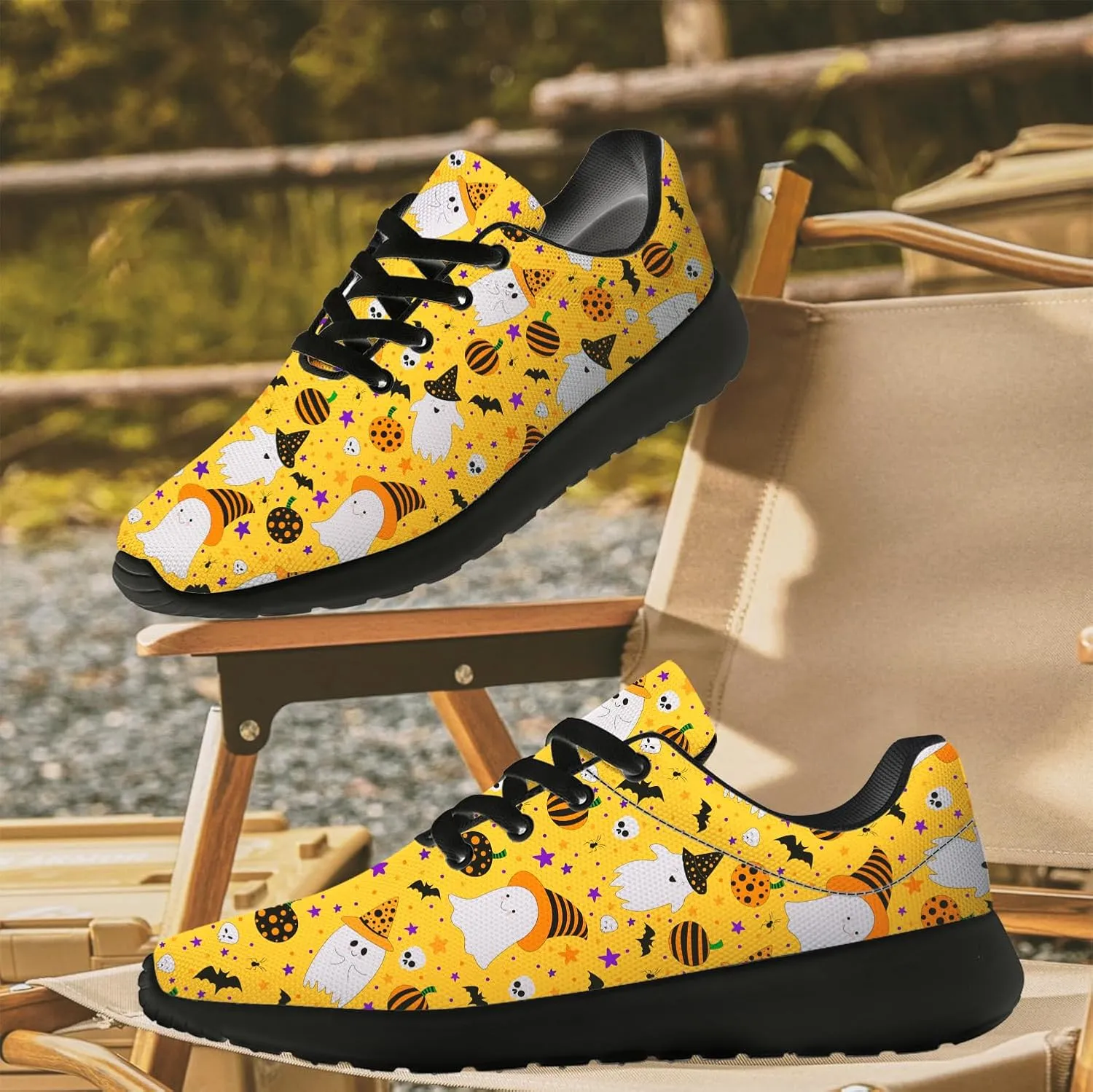 Halloween Shoes Women Men Tennis Shoes Cartoon Sneakers Running Shoes Gifts for Women Men