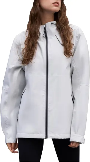 HALO RAIN Rain Jacket for Women Waterproof Lightweight Hooded Raincoat with Pocket Windbreaker Jacket for Mountain Hiking