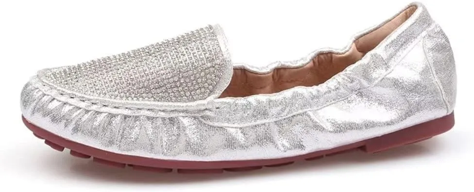 Hee grand Women's Slip On Loafers Soft Foldable Round Toe Ballet Flats