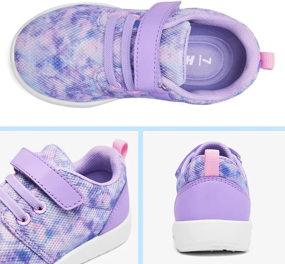 HIITAVE Toddler Tennis Shoes Girls Sneakers Walking Running Athletic Summer Shoes