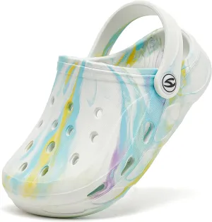 HOBIBEAR Boys Girls Classic Clogs Slip on Garden Shoes Cute Summer Sandals Water Shoes(Toddler/Little Kid)