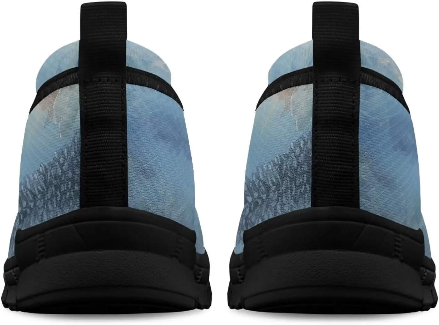 Howilath Dragonfly Print Slip on Shoes Women Casual Flat Shoes Running Shoes Walking Loafers with Anti-Slip Sole