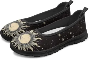 Howilath Slip on Shoes for Women Mesh Flats Shoes Walking Sneakers Fashion Loafers Shoes with EVA Sole