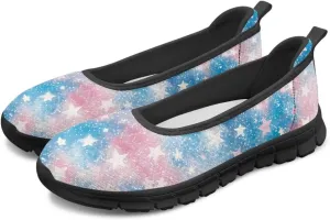 Howilath Slip on Shoes for Women Mesh Flats Shoes Walking Sneakers Fashion Loafers Shoes with EVA Sole