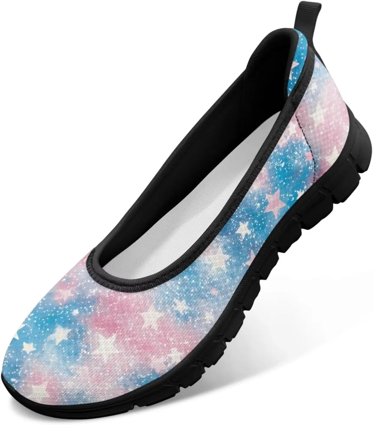 Howilath Slip on Shoes for Women Mesh Flats Shoes Walking Sneakers Fashion Loafers Shoes with EVA Sole