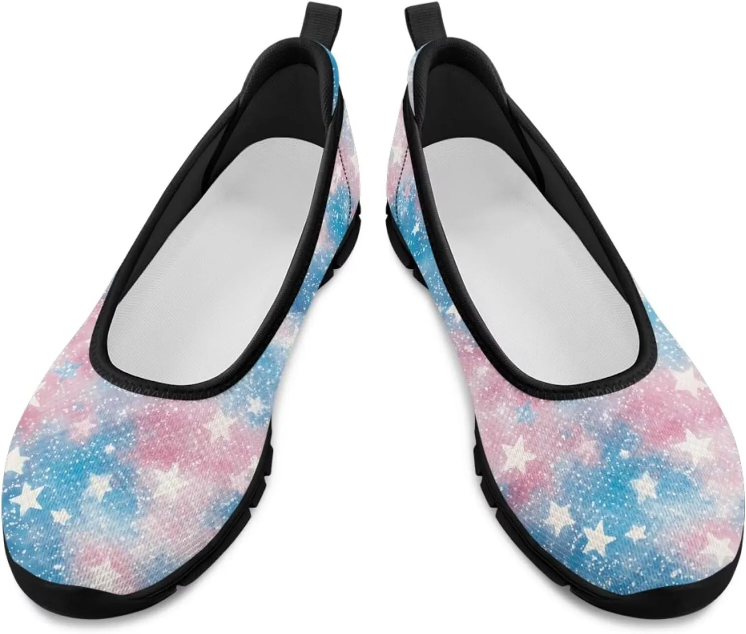 Howilath Slip on Shoes for Women Mesh Flats Shoes Walking Sneakers Fashion Loafers Shoes with EVA Sole