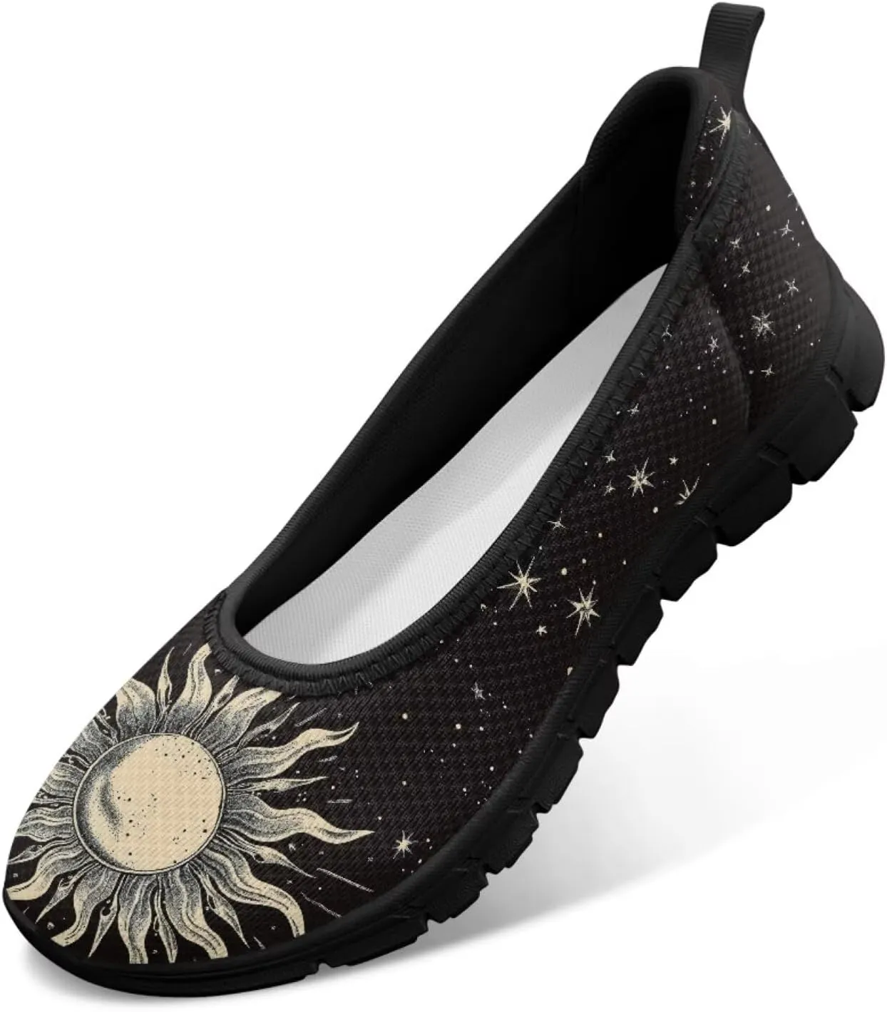 Howilath Slip on Shoes for Women Mesh Flats Shoes Walking Sneakers Fashion Loafers Shoes with EVA Sole