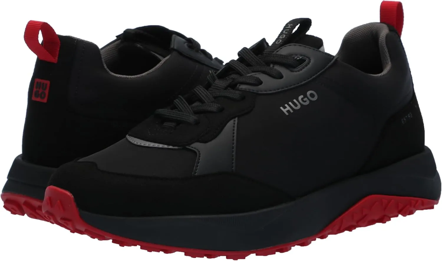 HUGO Men's Running Style Mix Material Sneakers