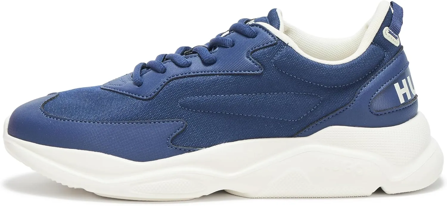HUGO Men's Running Style Sneakers with Thick Rubber Sole