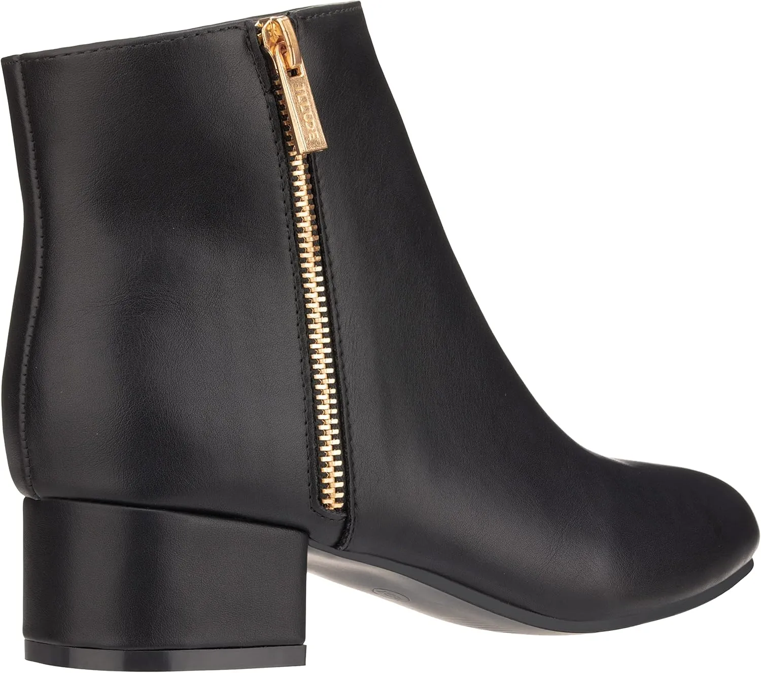 ILLUDE Women's Low Heel Ankle Boot - Casual Zip Up Bootie - Comfortable Everyday Round Toe Bootie - Chaya